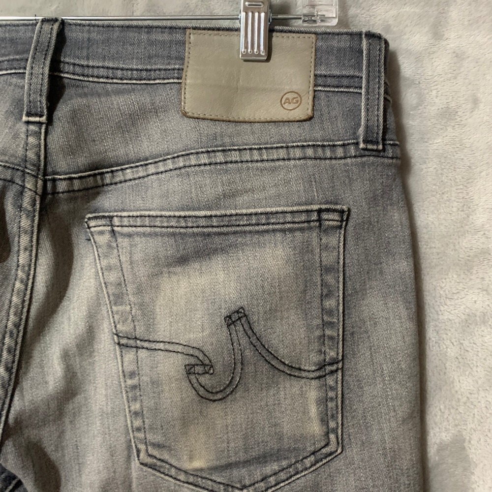 Adriano Goldschmied AG ED The Everett Slim Straight Grey Jeans 30x32.5 Mens - Picture 6 of 16